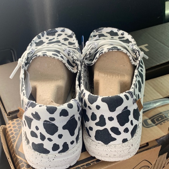 Hey Dude Black and White Patterned Loafers - Picture 3 of 3